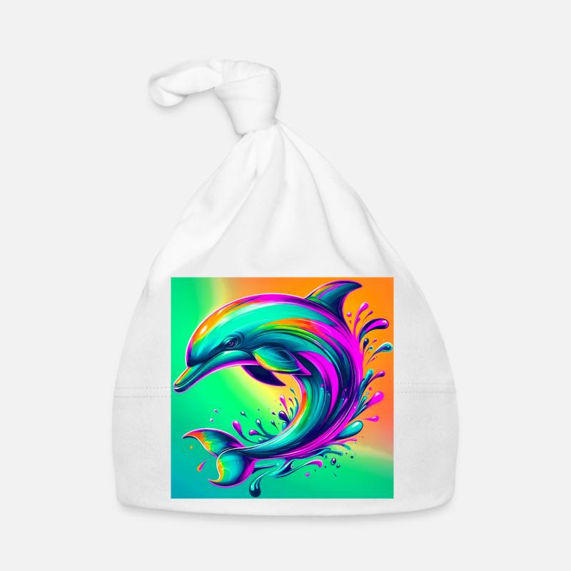dolphin Organic Baby Cap