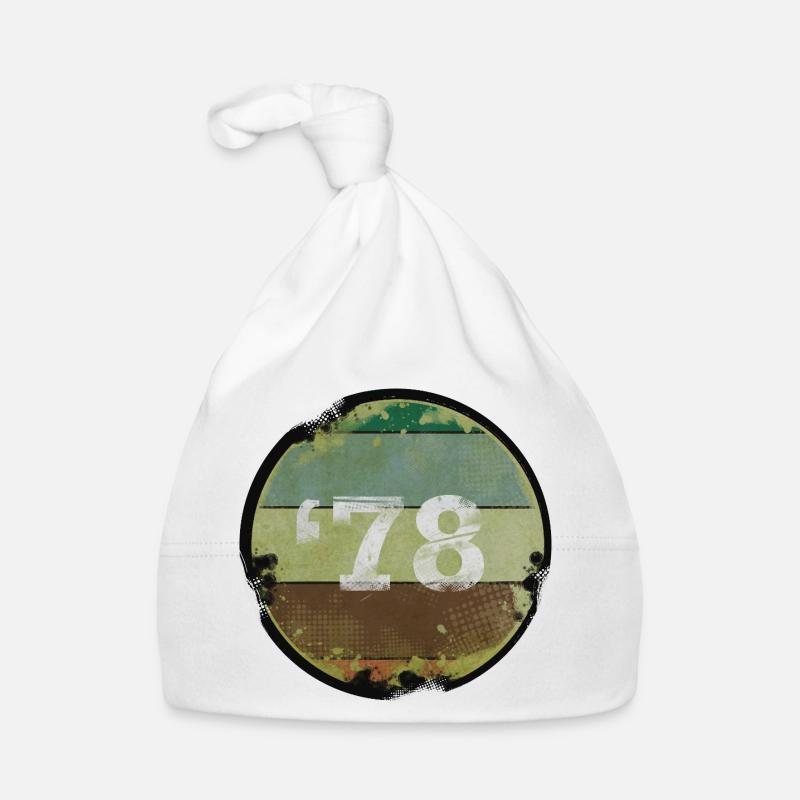 Millésime 1978 Année de naissance Bonnet bio Bébé