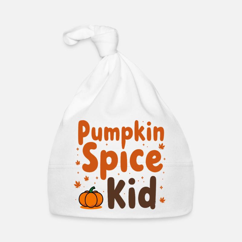 Pumpkin Spice Kid saying quote Organic Baby Cap