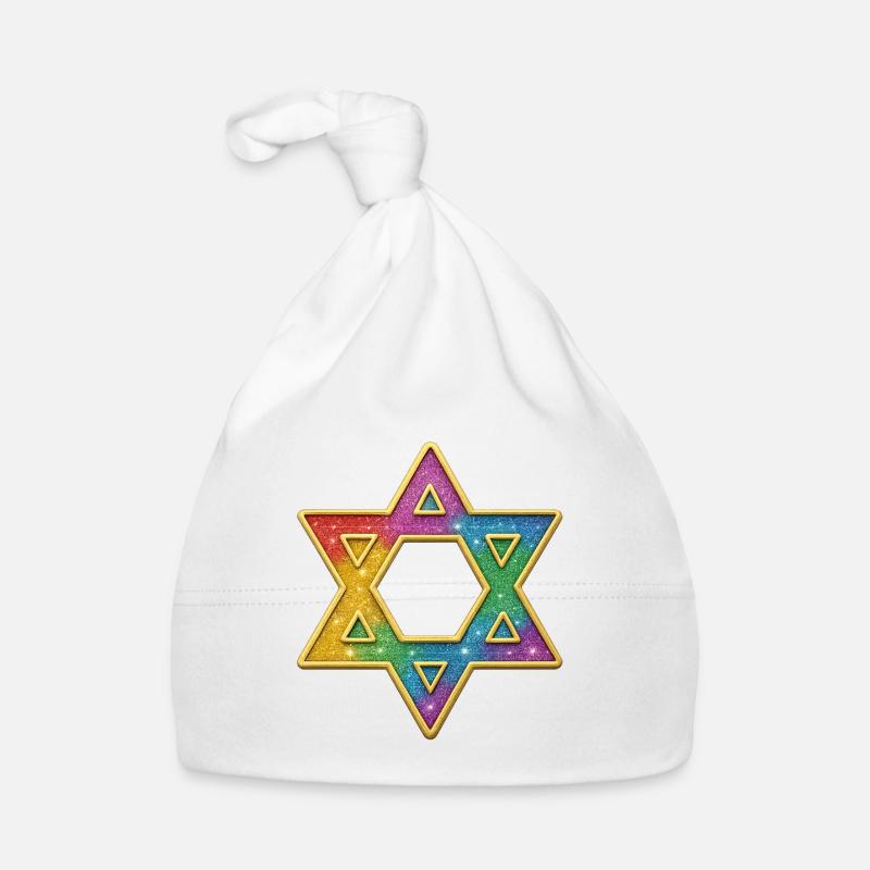 Regenbogen Stern Dekor Baby Bio-Mütze