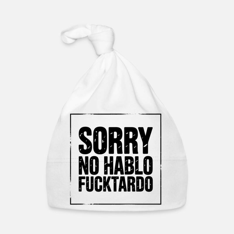 Expressive Expression with Strong Text Design Organic Baby Cap