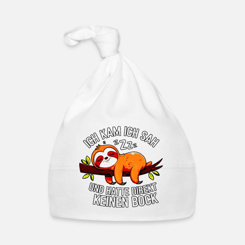 Lazy Sloth – Pas de désir pour rien Bonnet bio Bébé