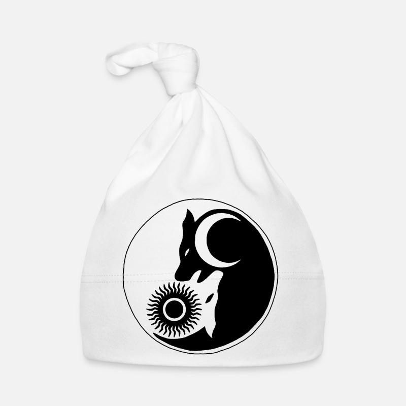 Loups yin yang Bonnet bio Bébé