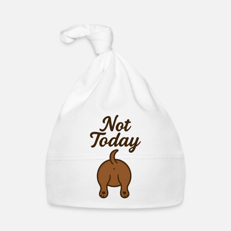 Teckel vu de derrière Bonnet bio Bébé