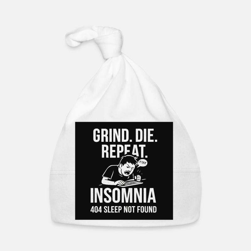 Conception de l’échec du sommeil motivationnel - Bonnet bio Bébé - blanc