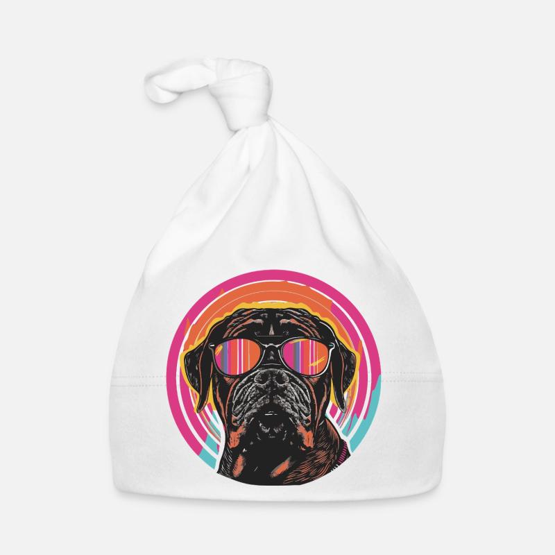 Chien chic avec des lunettes de soleil Bonnet bio Bébé