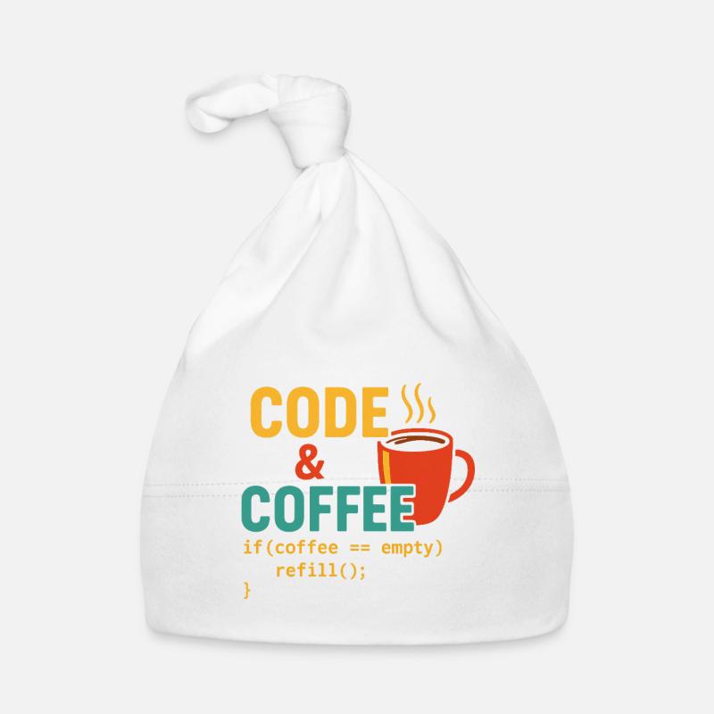 Code and coffee Organic Baby Cap