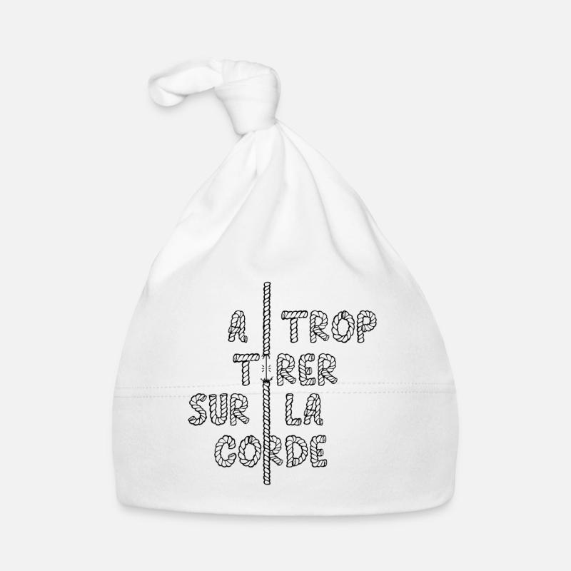 TO PULL TOO MUCH ON THE ROPE... Organic Baby Cap