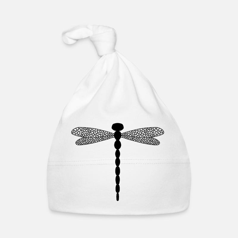 Intricate Dragonfly Organic Baby Cap