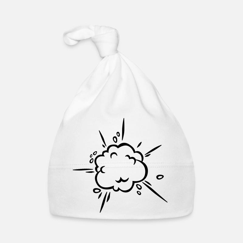 Comic Staubwolke Baby Bio-Mütze