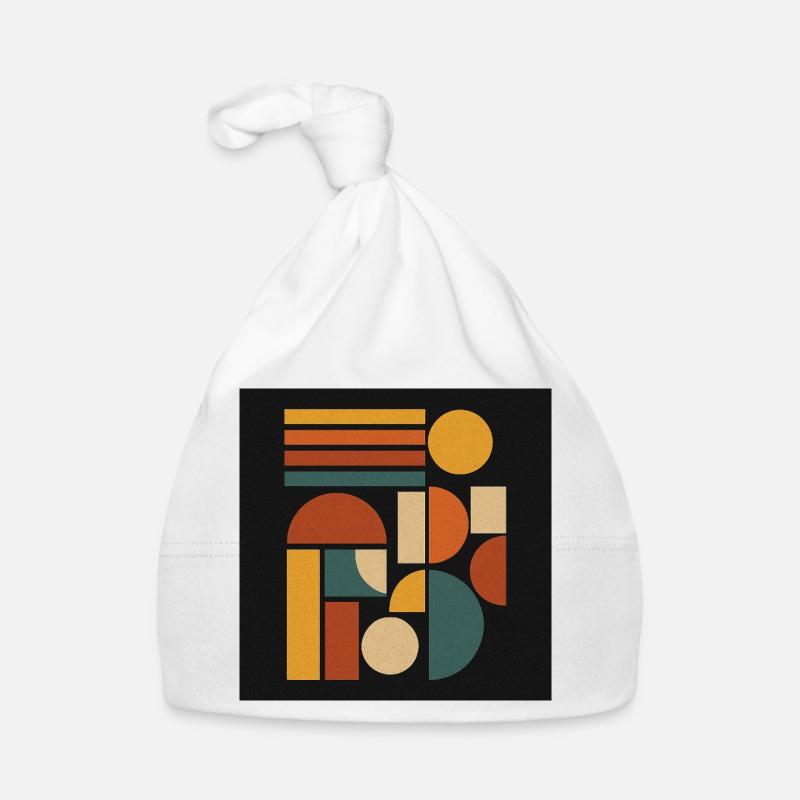Geometric Colour Forms Retro Organic Baby Cap