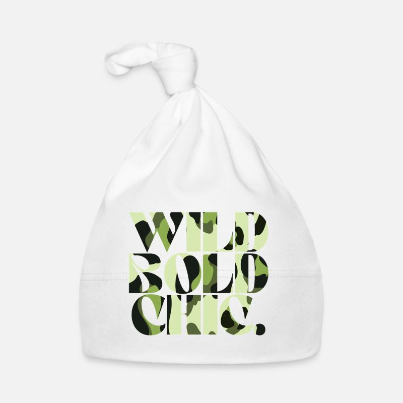 Wild Bold Chic Camouflage Chic Baby Bio-Mütze
