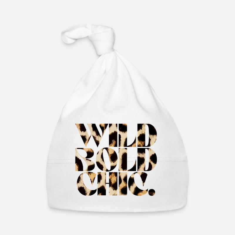 Wild Bold Chic Typography Organic Baby Cap