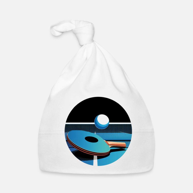 Pingpong Vector Blue Table Tennis Flair Organic Baby Cap