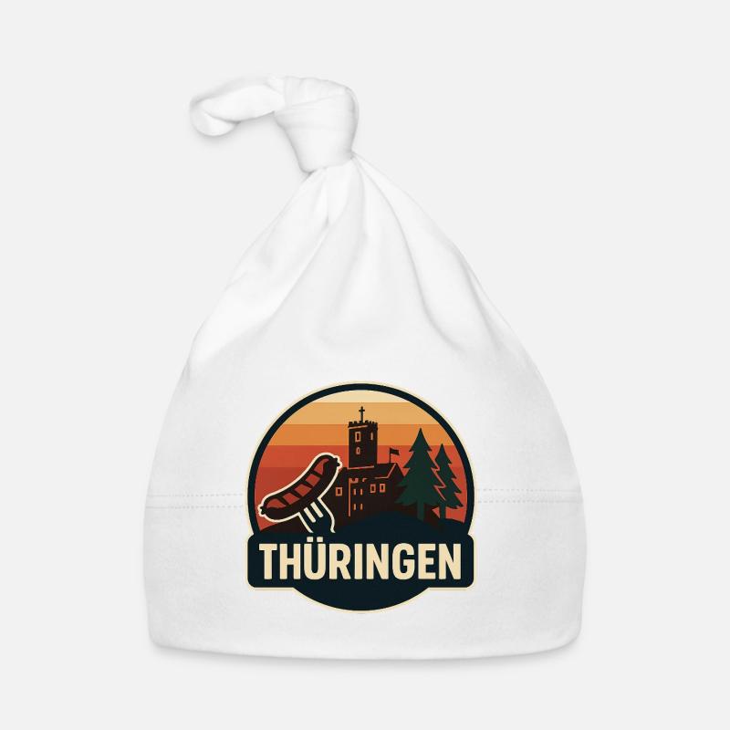 Insigne panoramique du château de Thuringe Bonnet bio Bébé