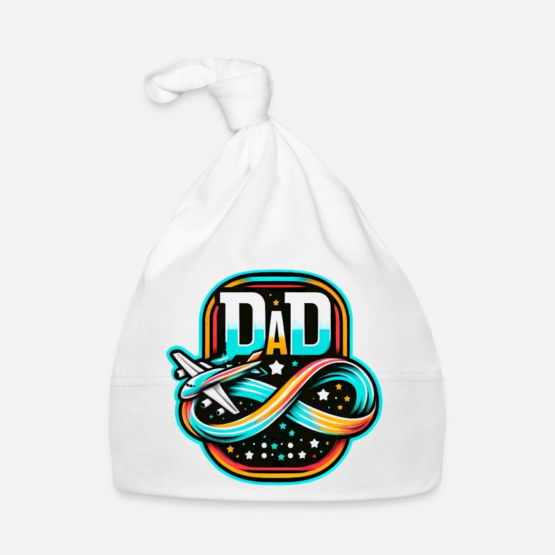 Dad Flight Emblem, Pilot Father  Organic Baby Cap