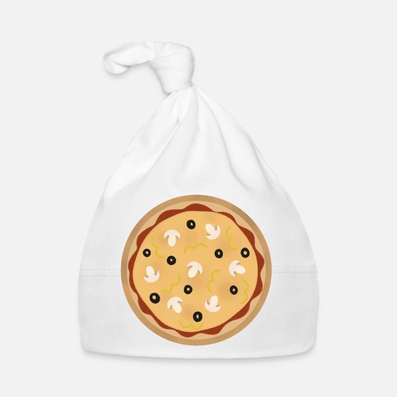 Pizza Organic Baby Cap