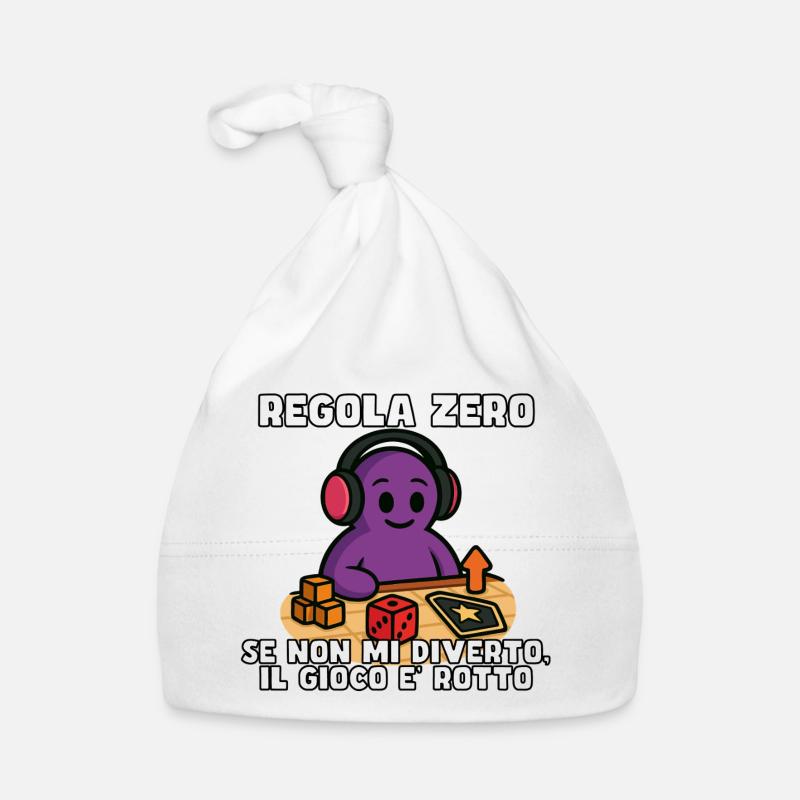 Rule Zero: Fun or Breakup - Organic Baby Cap - white