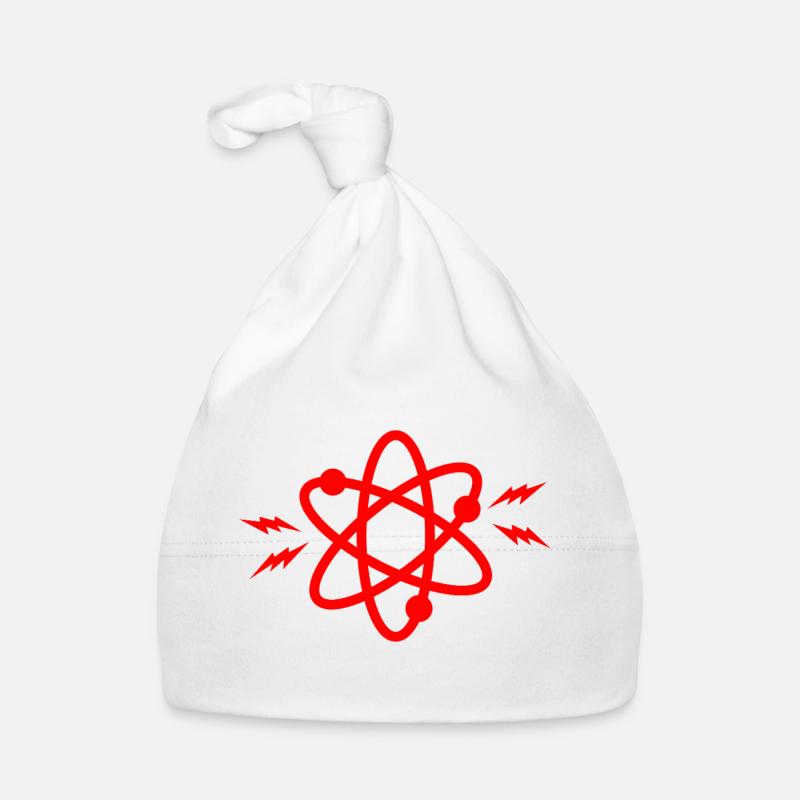 Because Science Atom Rouge Bonnet bio Bébé