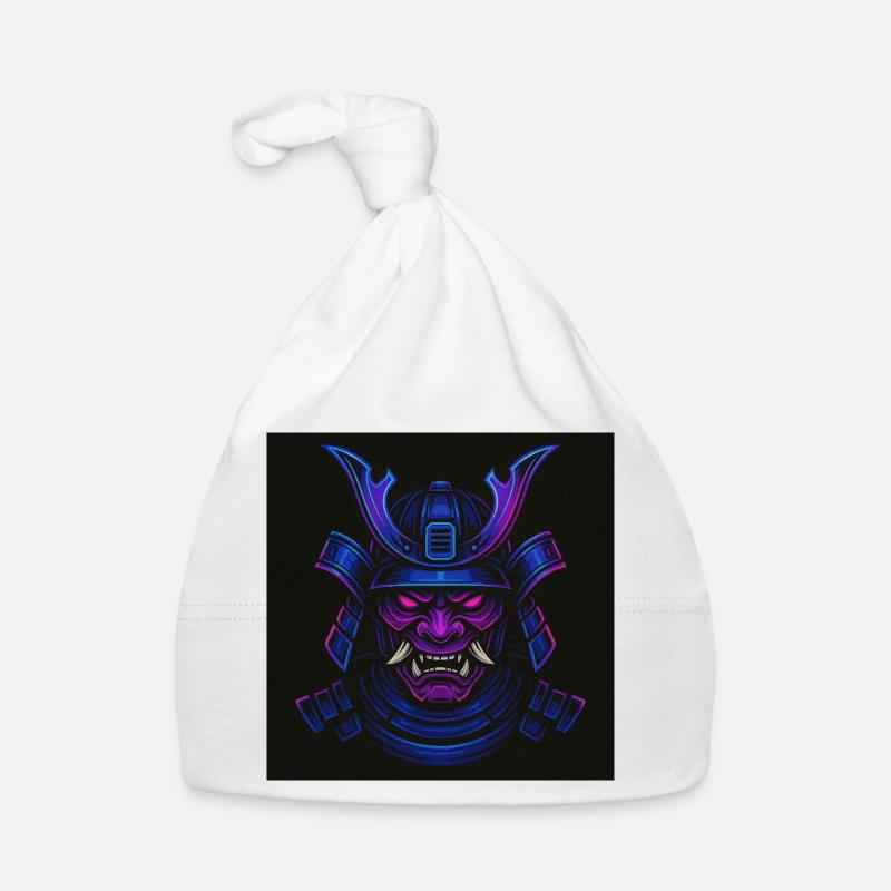 Neon Samurai Maske Baby Bio-Mütze