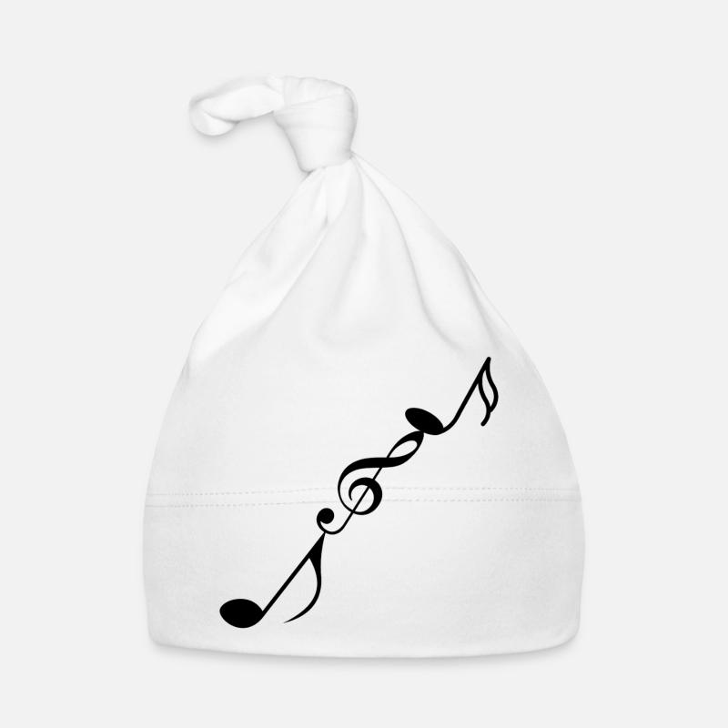 Musical notes Organic Baby Cap