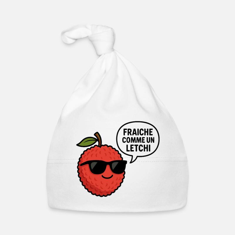 fresh as a lychee Organic Baby Cap