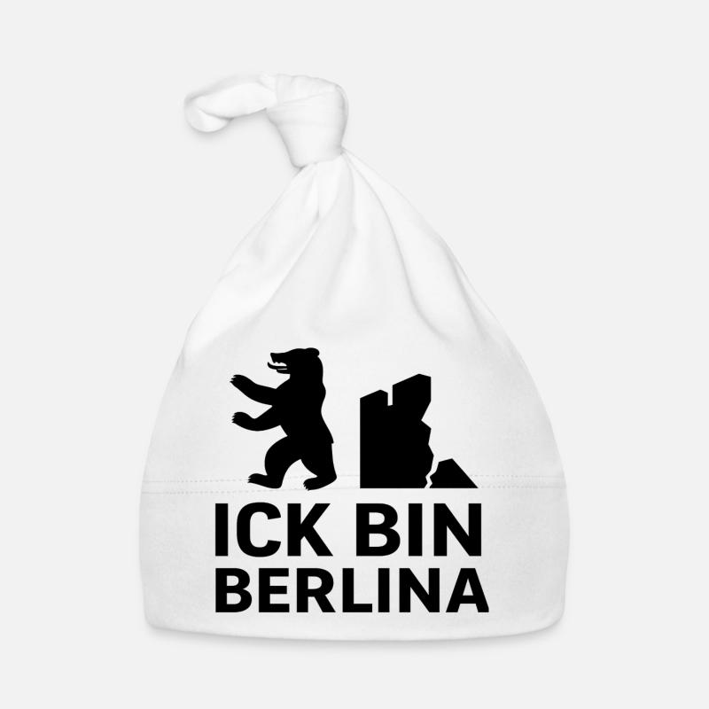 Ick bin Berlina | Berlin Bear & Wall Saying Organic Baby Cap