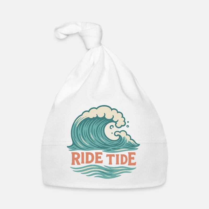 Ride Tide – Surf Wave Design Organic Baby Cap