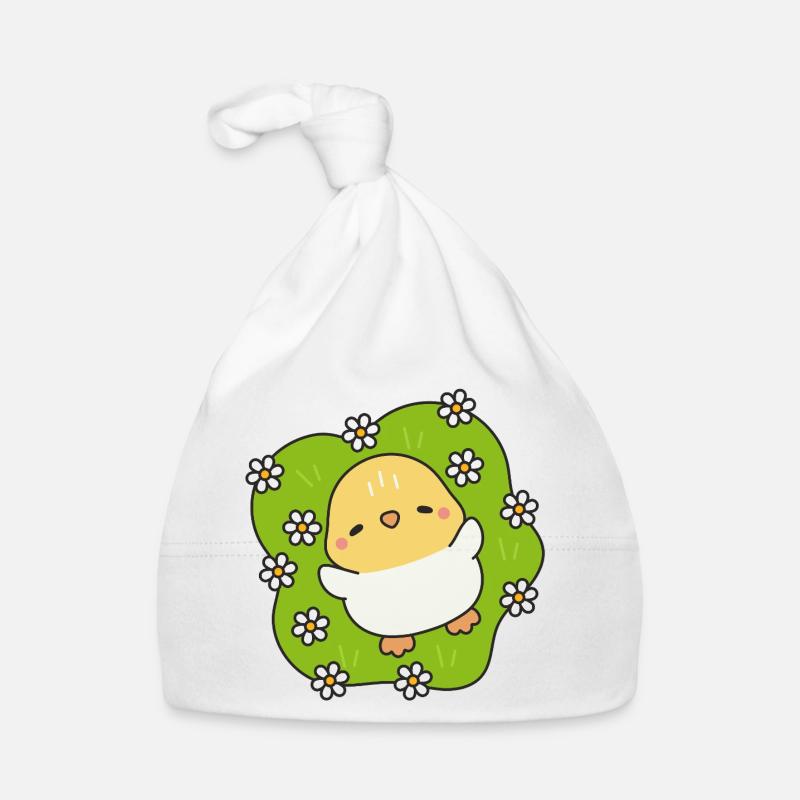 Flowering Spring Chick Organic Baby Cap