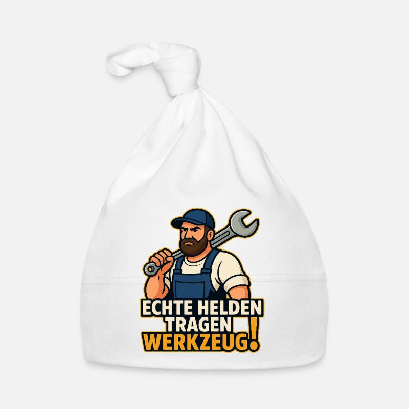 Outil de transport Real Hero - Bonnet bio Bébé - blanc