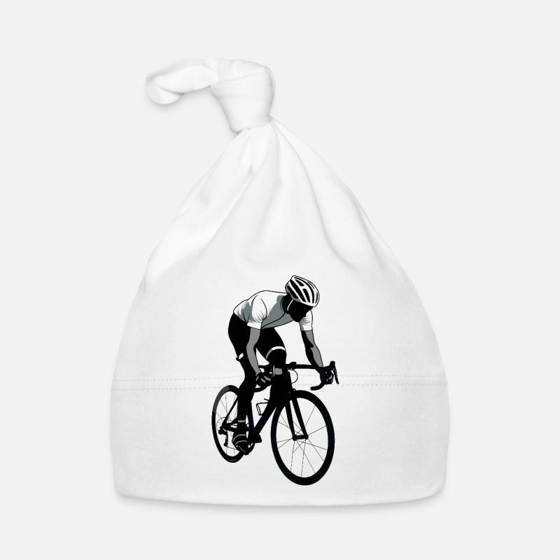 Cyclist - Cool Silhouette Logo Organic Baby Cap