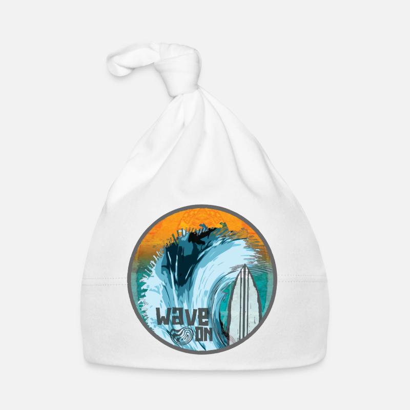 Vague dans Surf Magic Patch Bonnet bio Bébé