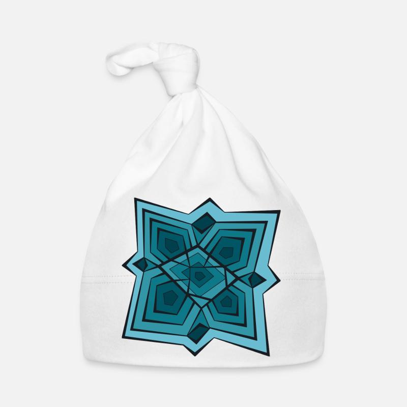 Geometric Starry Theme Organic Baby Cap