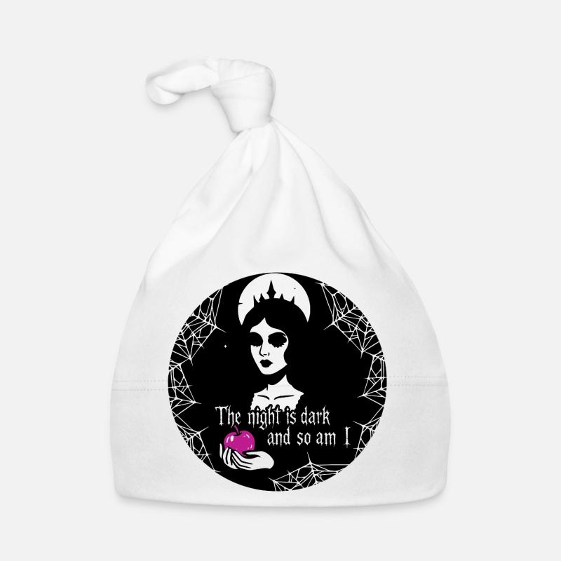 Night Queen Gothic Apple Dark Princess Organic Baby Cap