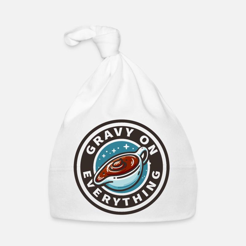 Gravy sauce patch on everything Organic Baby Cap