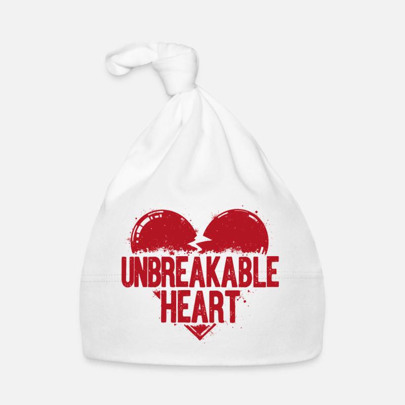 Unbreakable Heart Statement Baby Bio-Mütze