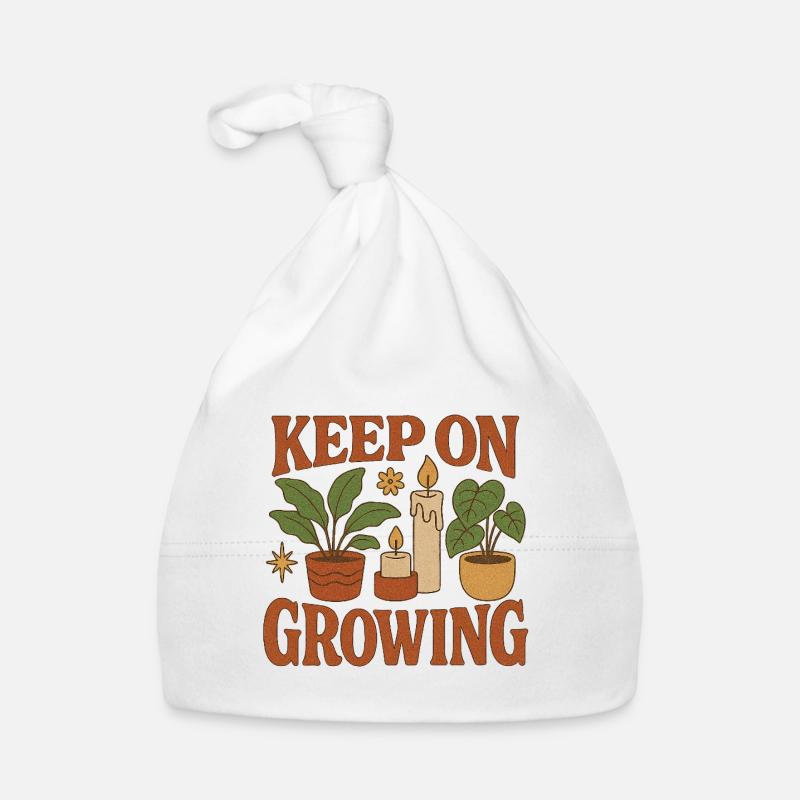 Keep_on_Growing - Baby Bio-Mütze - Weiß