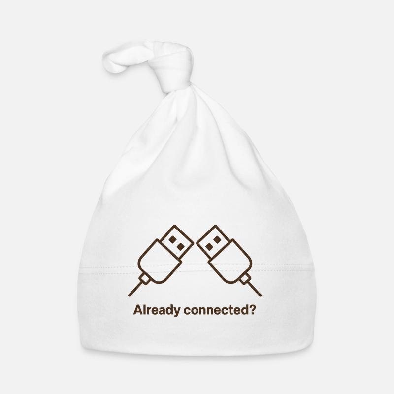 Already connected - Baby Bio-Mütze - Weiß