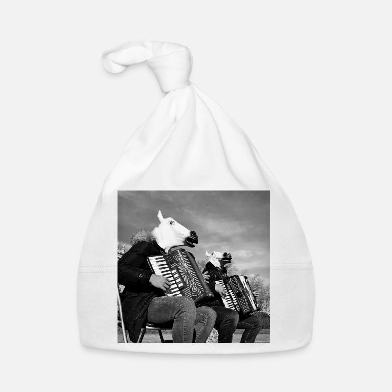 Bande de chevaux Bonnet bio Bébé