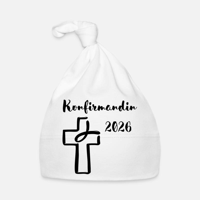 Confirmation 2026 Confirmation Cross and Fish Organic Baby Cap