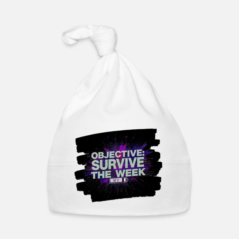 Survive Week objective Organic Baby Cap