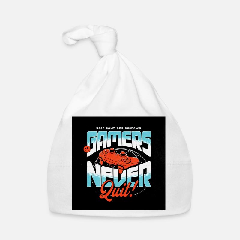 Gamers Never Quit Controller Baby Bio-Mütze