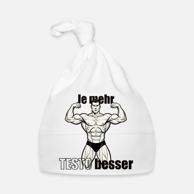 Muscle Hero Power Pose Conception d’impression Bonnet bio Bébé