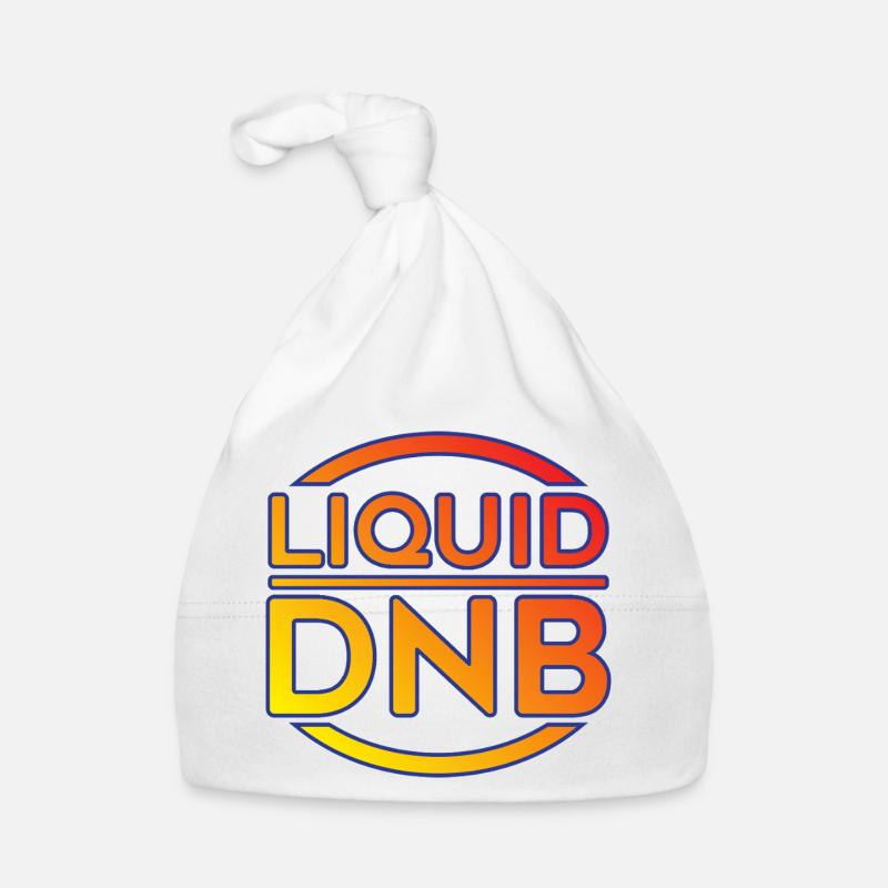 Liquid DNB Logo au néon Bonnet bio Bébé