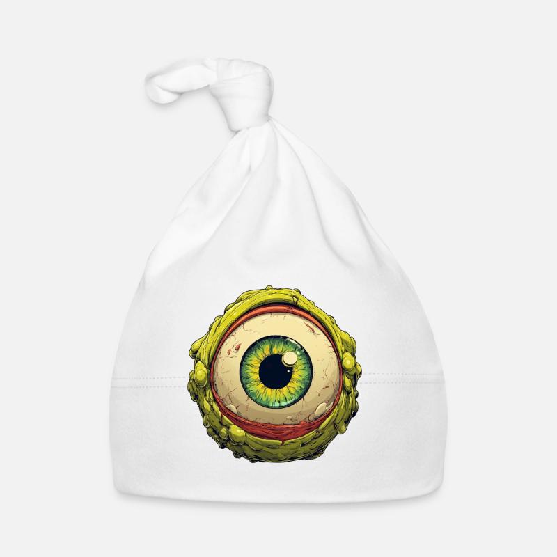 Alien Eye Orb Grüner Blick Baby Bio-Mütze