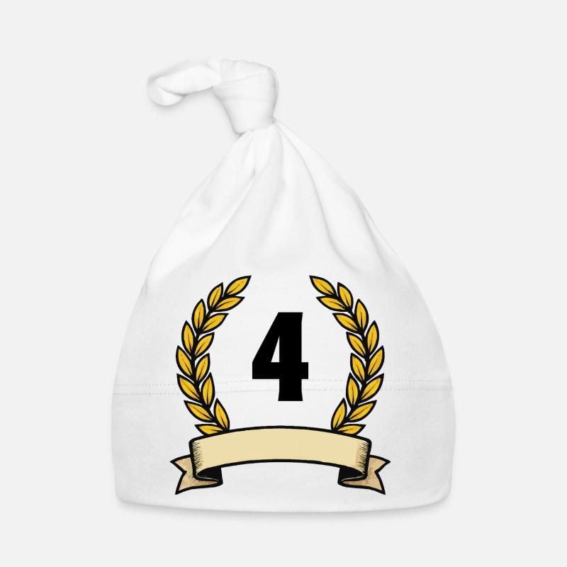 Couronne de laurier doré 4 Bonnet bio Bébé