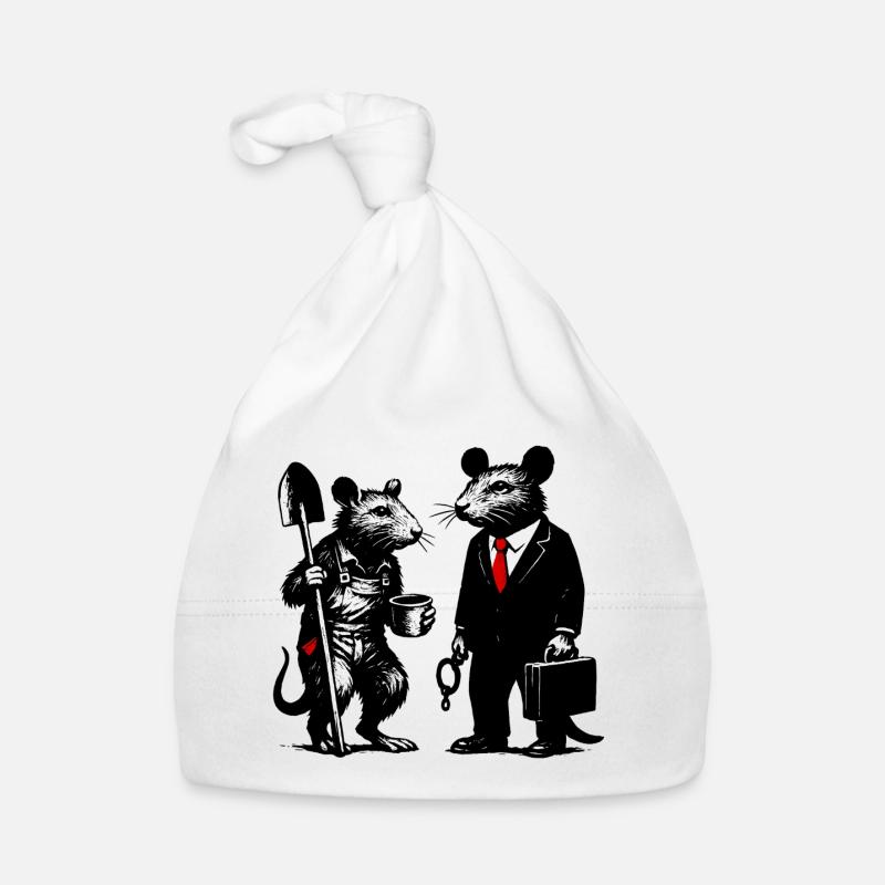 Rat ouvrier et rat de bureau Bonnet bio Bébé