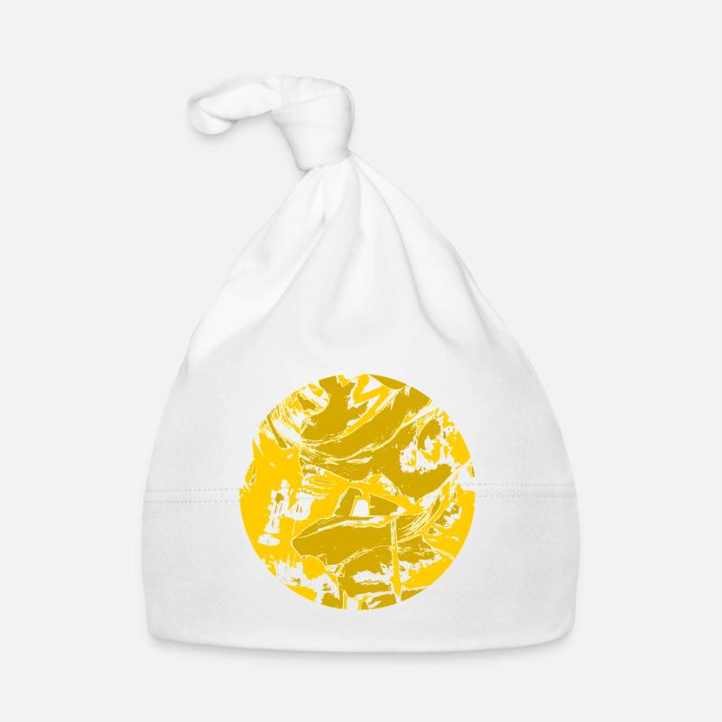 Solar Abstract Circle Organic Baby Cap