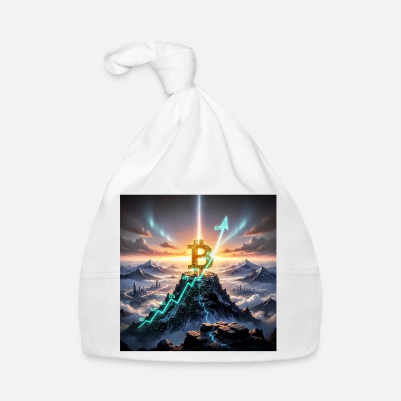 Bitcoin Summit Climb 3D Organic Baby Cap