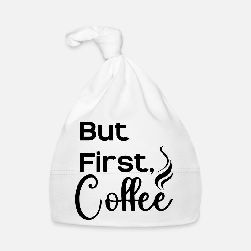 But_First_Coffee_cool Baby Bio-Mütze